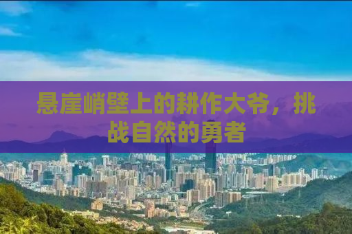 悬崖峭壁上的耕作大爷，挑战自然的勇者